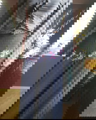 SPLENDIDA FUSTA MATASE NATURALA BRODERIE DIN MATASE NATURALA APLICATA MARIME 12