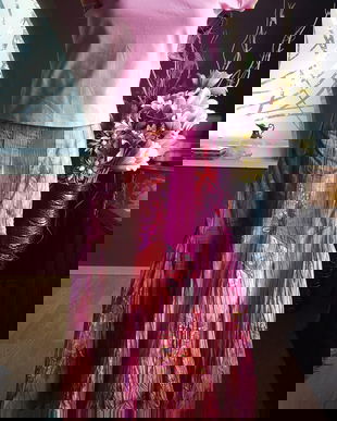 FUSTA PER UNA MARKS&SPENCER BUMBAC CREPONAT MARIME 14 L