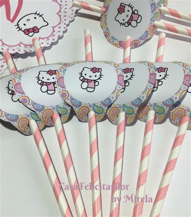 Coif petrecere Hello Kitty personalizat