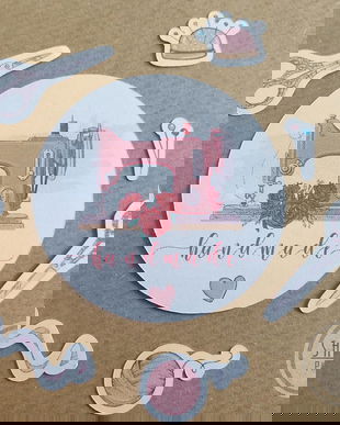 Stickere Handmade with Love pentru produse cusute