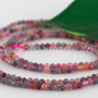 Mix rubin si safir fatetat, 2.5mm (1sirag)