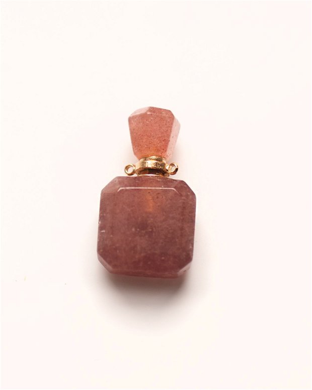 Sticluta difuzor din semipretioase  { Cherry quartz } - Pandantiv - D16