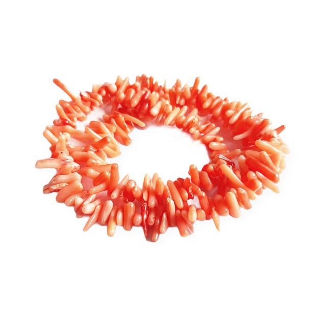 (15buc) Coral tepi chips portocaliu deschis 5-10mm  GSLAK 672