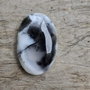 Cabochon opal dendritic, 32x21 mm