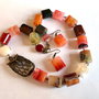 PINK CHOCOLATE OWL-agate,bronz