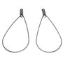 Accesoriu din otel inoxidabil pentru cercei, 48.5x23 mm