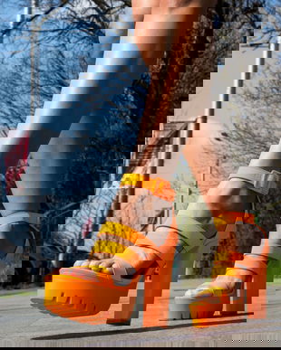 Sandale Bannist Portocalii Neon