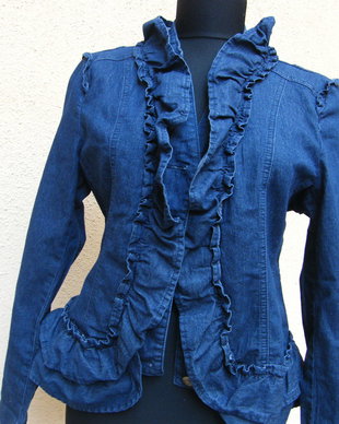 Jacheta denim romance  S
