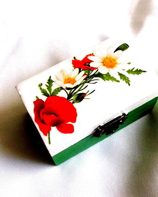 Cutie din lemn decorata 38721