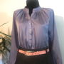 Bluza saten violet