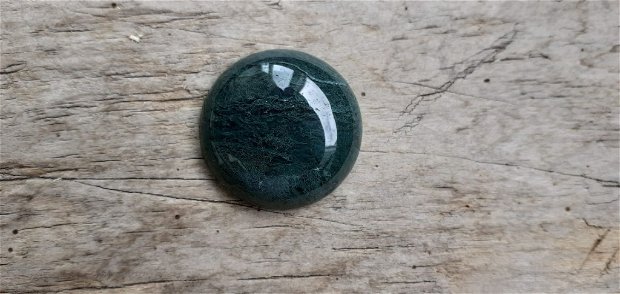 Cabochon agata indiana verde, 25 mm