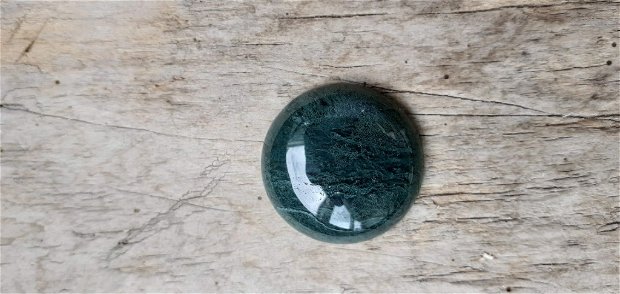 Cabochon agata indiana verde, 25 mm