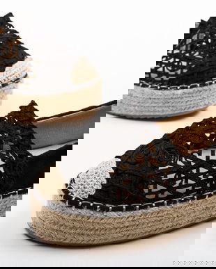 Espadrile Brad Negre