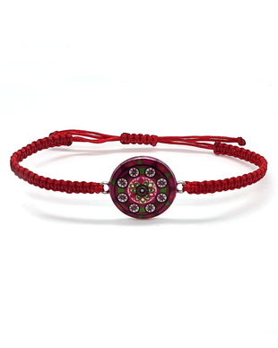 Brățară Joyful Ethnic Charm fucsia