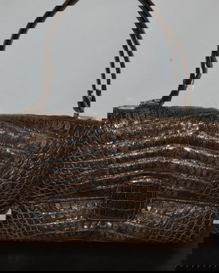 Geanta piele de crocodil