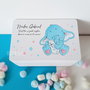 Cufar amintiri pictat manual personalizat cutie dar botez elefant