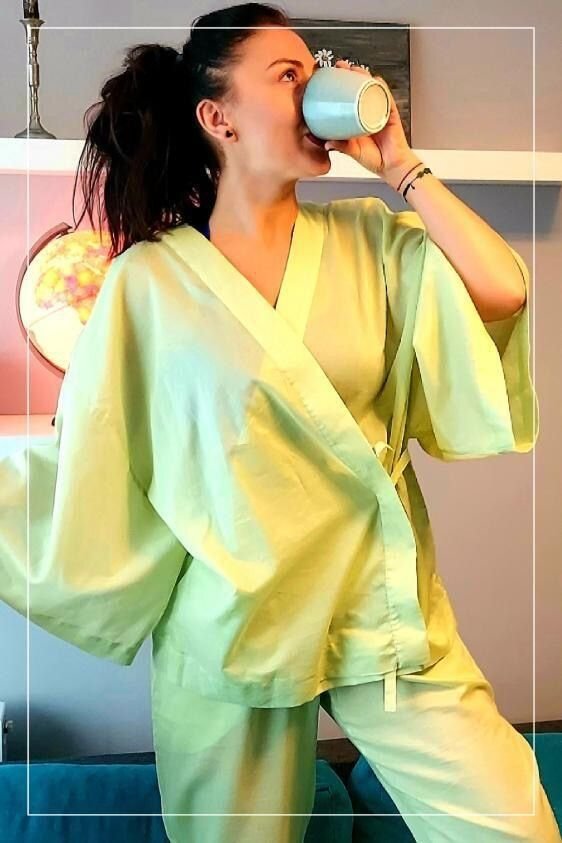 Meraki Kimono set verde