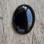 Cabochon onix negru, 40x30 mm