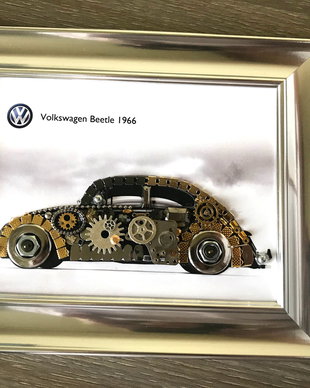 Masina model Volkswagen Beetle 1966 Cod M 510, Cadouri masini, Tablouri masini