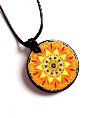 colier lemn mandala 38868