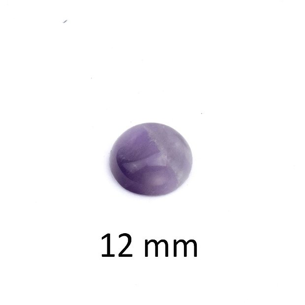 Cabochon Ametist, 12 mm, A306