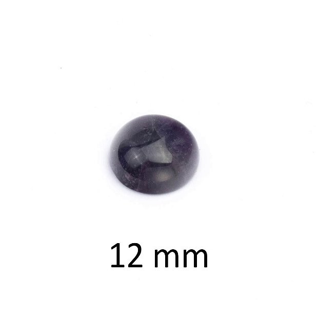Cabochon Ametist, 12 mm, A309