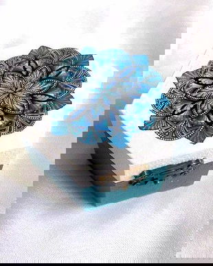 cutie lemn decorata mandala 38692