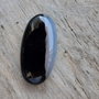 Cabochon agata neagra, 30x15 mm
