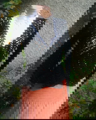 Cardigan hand made, croset