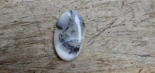 Cabochon opal dendritic, 32x20 mm