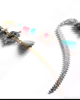 semn de carte cu howlite si turcoaz 38696