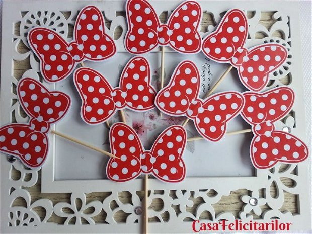 Minnie mouse - topper candy bar