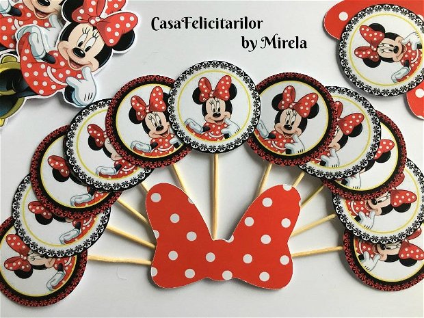 Decoratiune  Minnie mouse personalizata