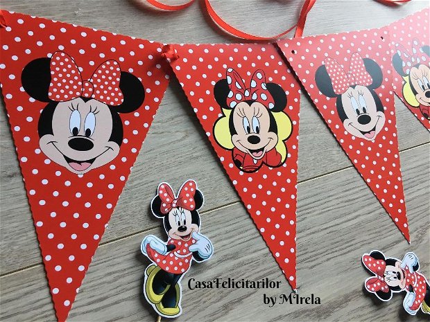 Decoratiune  Minnie mouse personalizata