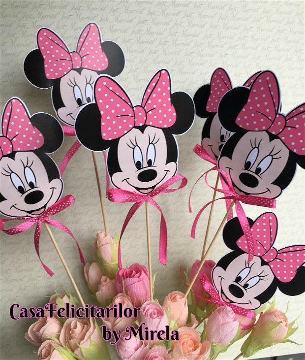 Minnie mouse roz - decoratiune