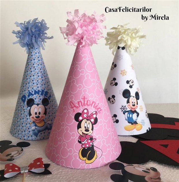 Set decoratiuni Minnie mouse roz