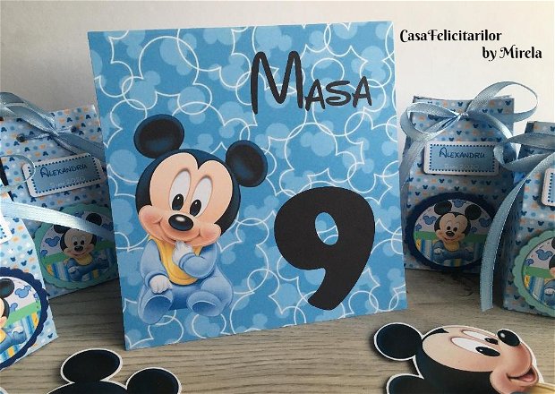 Decoratiune personalizata baby Mickey mouse