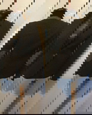 ZARA SACOU STOFA LANA CU COTIERE