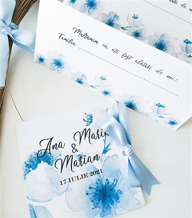 Invitatie nunta "Blue Lola"