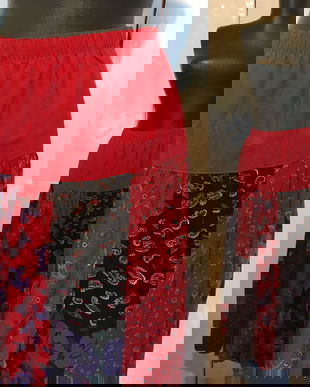 FUSTA AMPLA PANZA BUMBAC