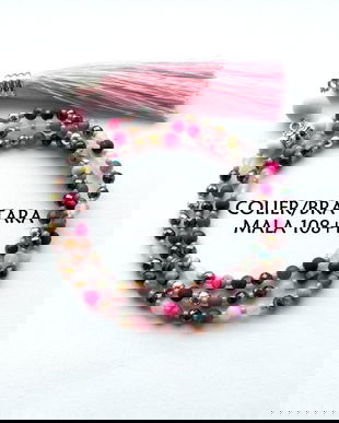 Colier Mala*108+1*Jad+Agate+Jasp+OchiDeTigru+Granate+RubyZoisite+LabradoritNorvegian+Lepidolit+Opalit+Hematit+Sodalit*Colier pentru meditatie si rugaciune