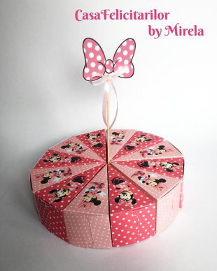 Tort Minnie mouse roz