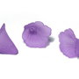 Margele din acril, frosted, floare, 20x20 mm, mov