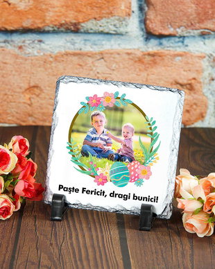 Cadou personalizat de Paste cu poza -  model 07