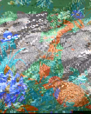 Salvatore  Ferragamo,  esarfa  originala  spectaculoasa  matase naturala