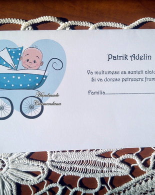 Plic de bani botez