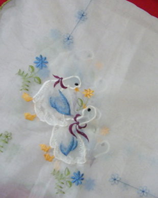 Nou-Napron voal cu broderie