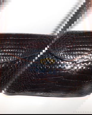 Poseta   vintage  Germania ,  piele  naturala ,  lacuita , superba