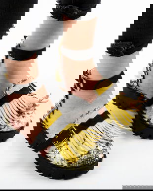 Pantofi Casual Akira Galbeni