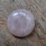 Cabochon cuart roz, 30 mm